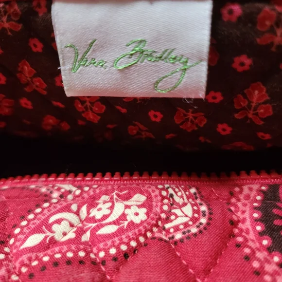 Vera Bradley Red Paisley Tote/Duffle/Travel Bag - Picture 5 of 6